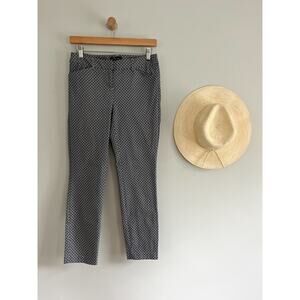 Cynthia Rowley | Blue Geometric Ankle Dress Pants | Sz 4